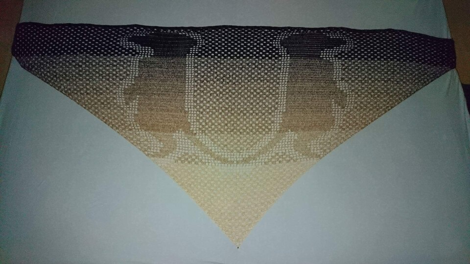 Motivtuch Erdmännchen, Dreieckstuch, Häkelanleitung