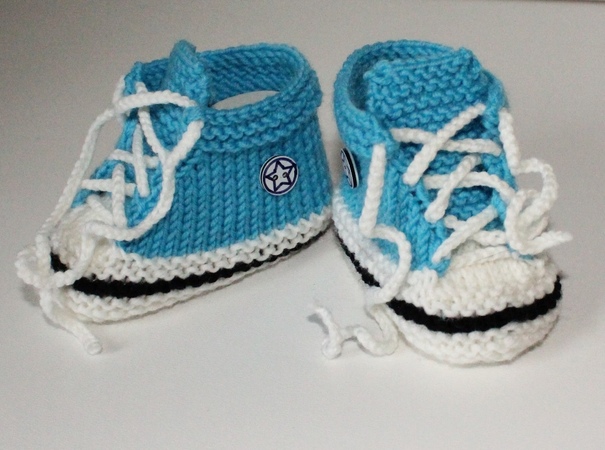 Strickanleitung Baby Turnschuhe Booties In 2 Grossen