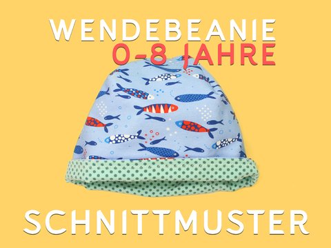 Mütze Wendebeanie 0-8 Jahre – Schnittmuster