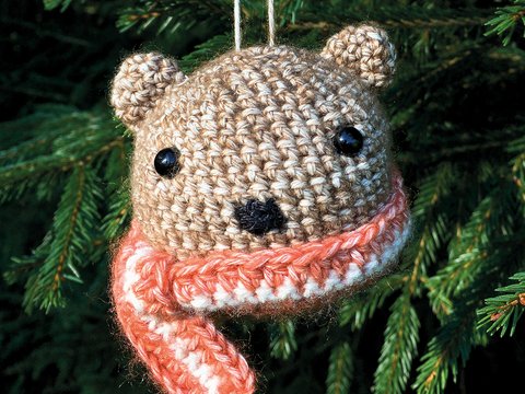 Tierkugel Brownie der Bär - Häkelanleitung Tierkugel