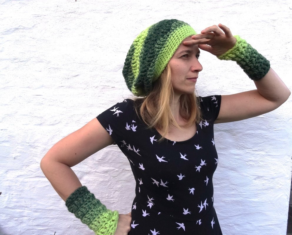 Beanie Mütze Waldrauschen häkeln Anleitung  alle Größen - Bild 5