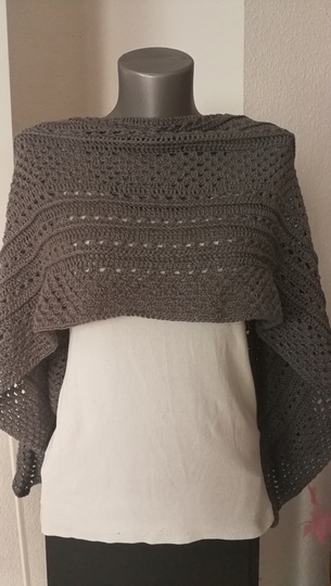 Häkelanleitung Herbst-Poncho / für jede Größe anpassbar