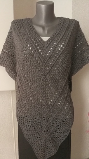 Häkelanleitung Herbst-Poncho / für jede Größe anpassbar