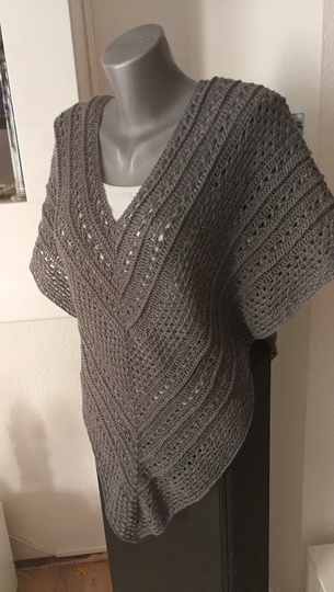 Häkelanleitung Herbst-Poncho / für jede Größe anpassbar