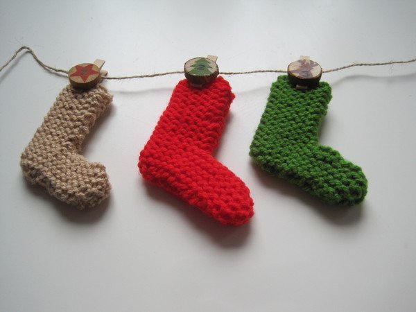 Strickanleitung Adventskalender Stiefelchen Schnell Und Einfach Gestrickt 7 Cm Gross Und 7 Cm Breit