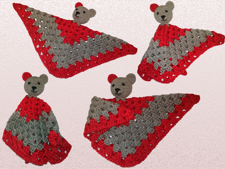 Häkelanleitung: Schnuffeltuch "Teddy"