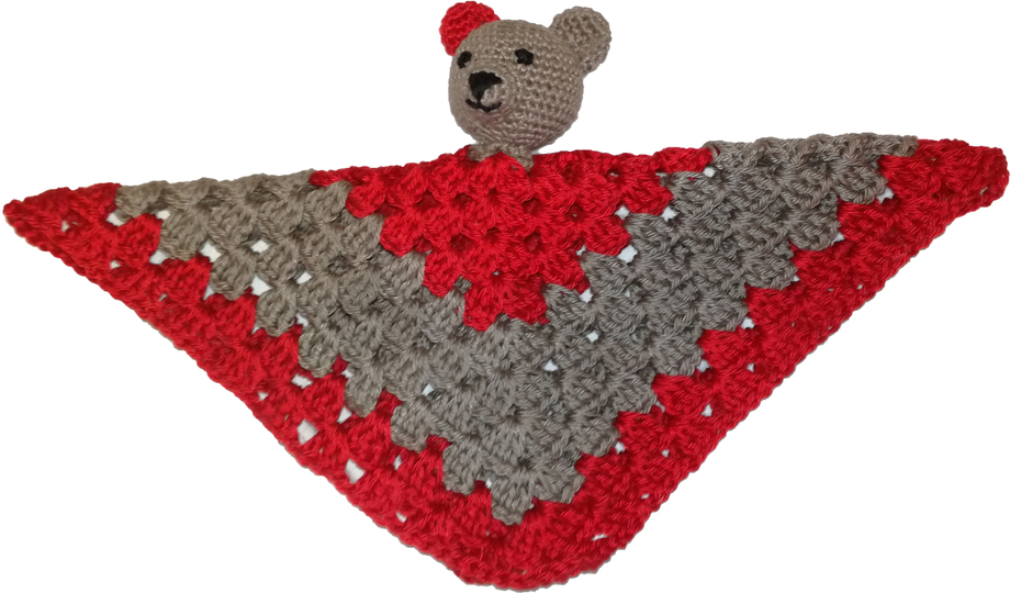 Häkelanleitung: Schnuffeltuch "Teddy"