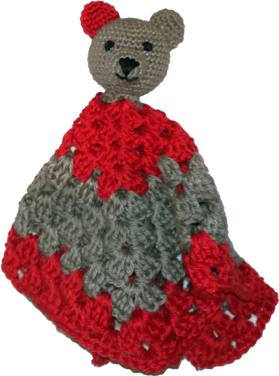 Häkelanleitung: Schnuffeltuch "Teddy"