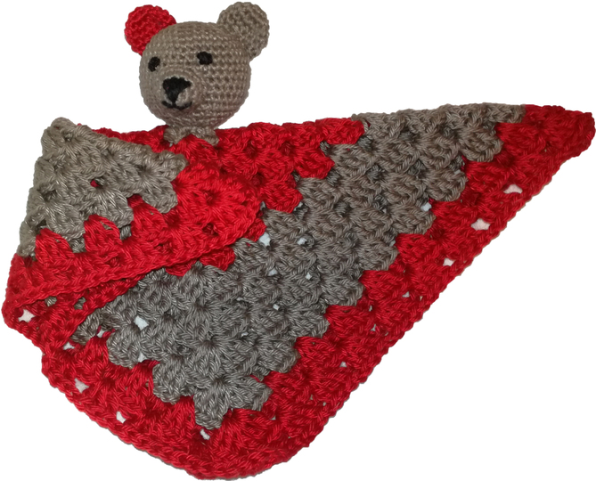 Häkelanleitung: Schnuffeltuch "Teddy"