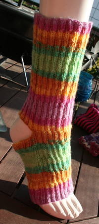 Yoga Socken Stricken Bunt Gestreift Diy