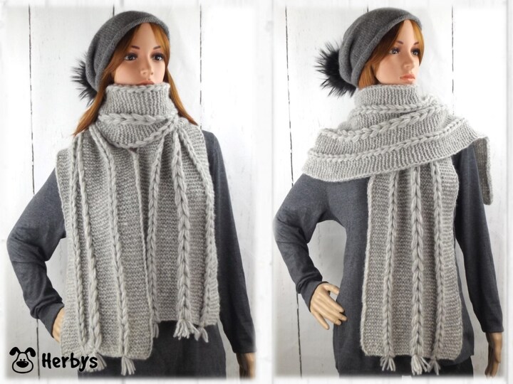 Strickanleitung XXL - Kuschelschal "Alpakatraum"