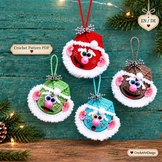 Crochet Pattern Santa Ball