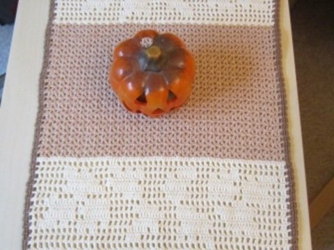 Häkelanleitung für Tischläufer # Herbst #