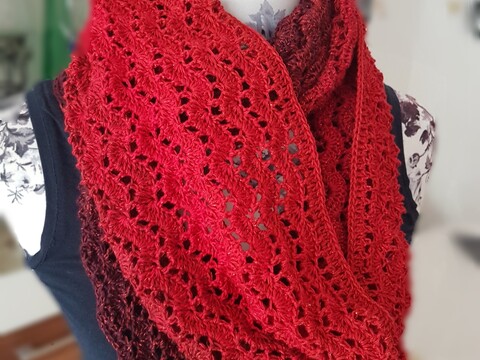 Loop / Schal "Lucida", Häkelanleitung, Größe individuell anpassbar