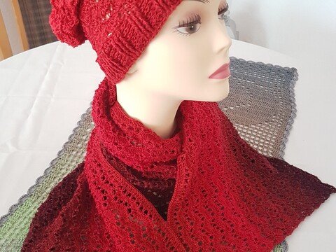 Sparset Mütze und Schal / Loop "Lucida", Häkelanleitung