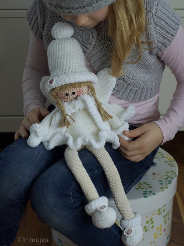 Häkelanleitung, Winterkind "Martha" Deko! Kantenhocker! - Bild 4