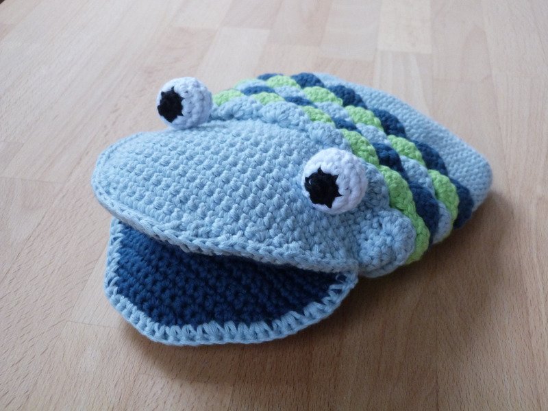 Häkelanleitung für einen "WaschFisch" Waschhandschuh und Handpuppe - Bild 3