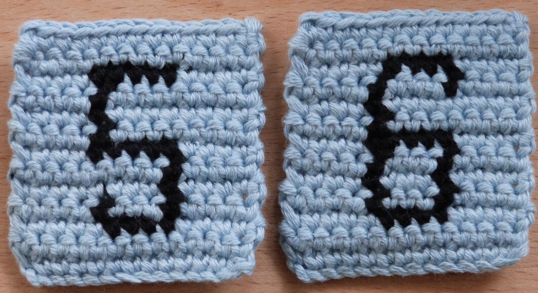 Häkelanleitung für eingehäkelte Zahlen, Zählmuster von 0-9 - Bild 2