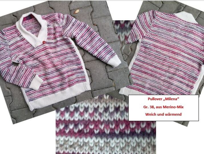 Pullover aus Merino-Mix "Milena" Gr.38 (40)