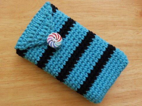 Häkelanleitung für ein Handy-Etui nach Maß, alle Größen