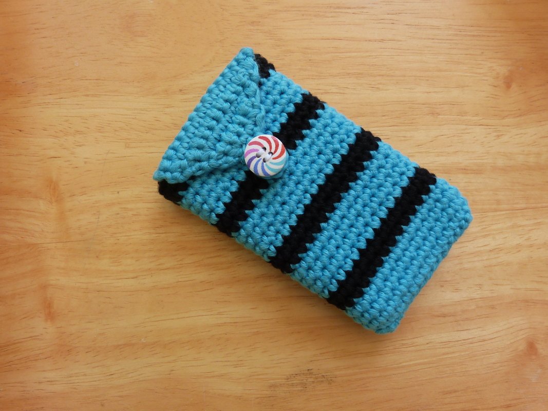 Häkelanleitung für ein Handy-Etui nach Maß, alle Größen - Bild 5