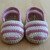 Häkelanleitung für Baby-Schuhe "Espadrilles" in 2 Größen