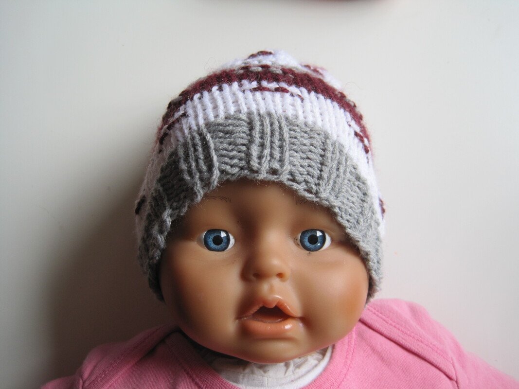 Strickanleitung Babymütze 0-6 Monate - Bild 8