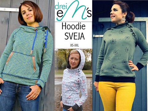 E-Book Hoodie Sveja Gr. XS-XXL