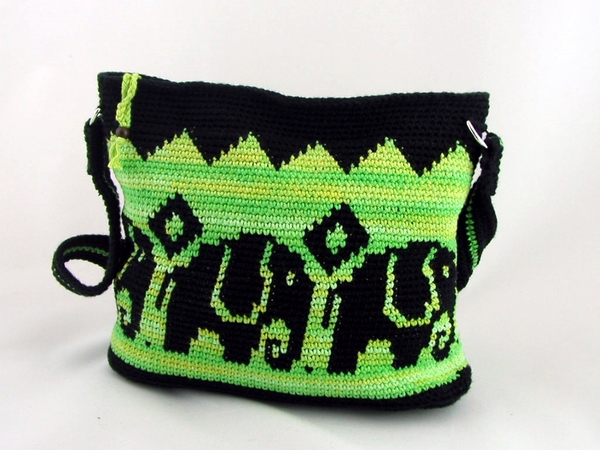 Crochet Pattern Shoulder Bag Elephant