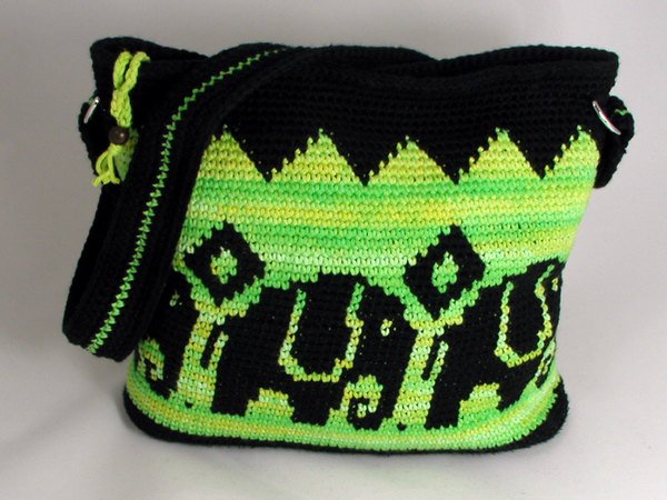 Crochet Pattern Shoulder Bag Elephant
