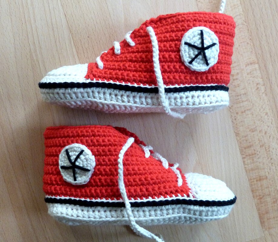 Häkelanleitung für Kleinkinder-Hausschuhe Gr. 19-24