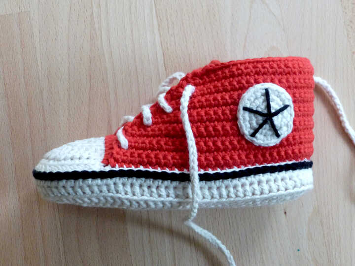 Häkelanleitung für Kleinkinder-Hausschuhe Gr. 19-24