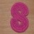 Häkelanleitung für eine große Zahlen-Applikation "8"