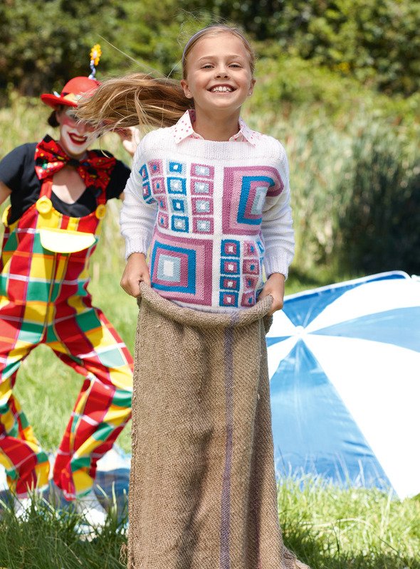 Patchwork-Pulli Trixi stricken