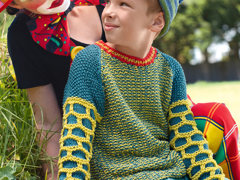 Strickanleitung Bommelmütze & Pulli Theo