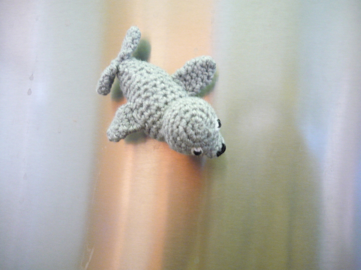 Häkelanleitung Seehund Magnet