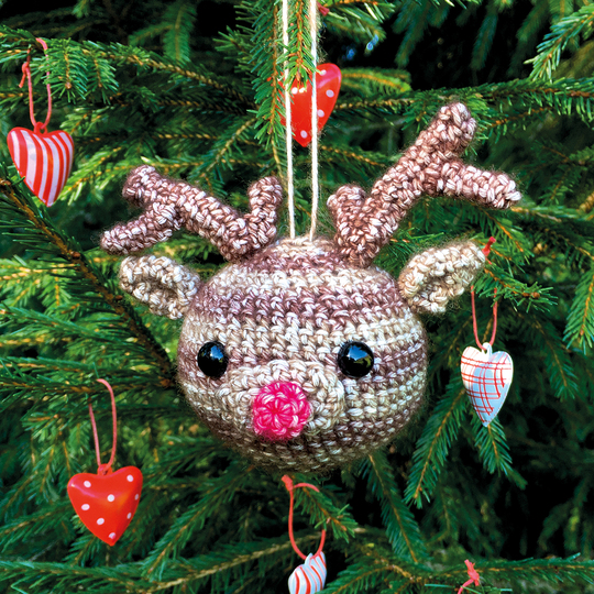 Tierkugel Rob das Rentier - Häkelanleitung Tierkugel