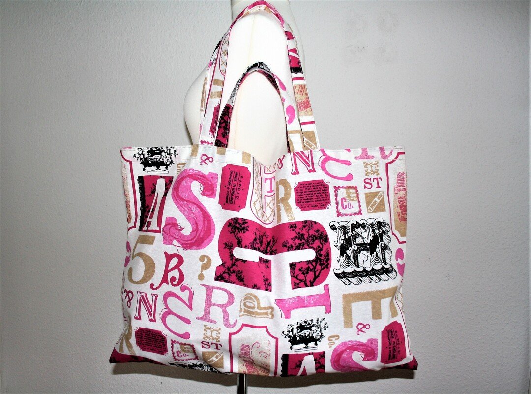 Nähanleitung XXL-Einkaufsbeutel mit großen und kleinen Trägern