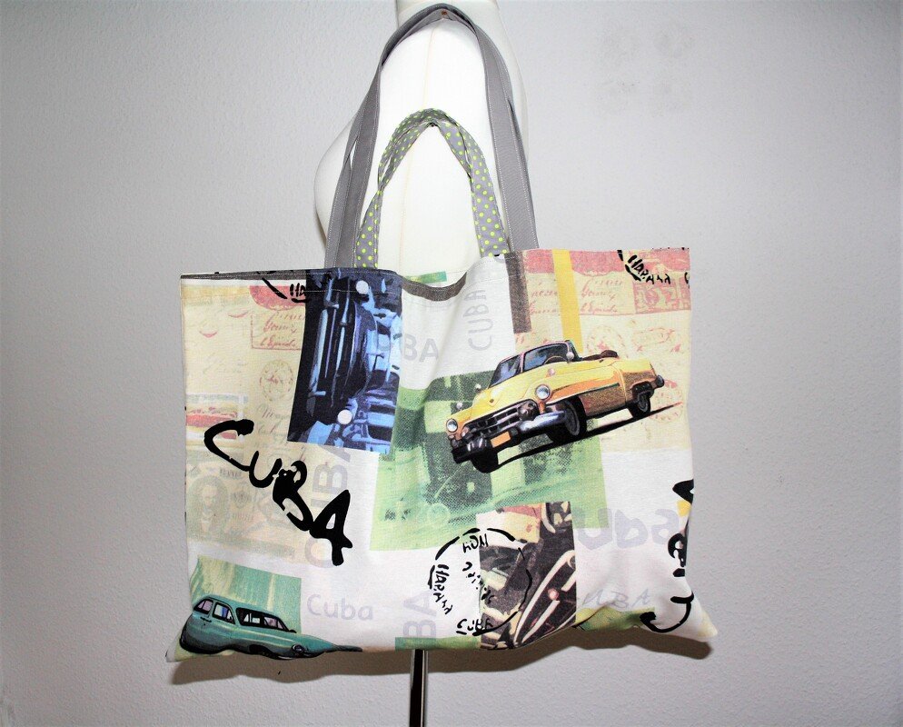 Nähanleitung XXL-Einkaufsbeutel mit großen und kleinen Trägern - Bild 2