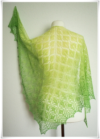 Young Birch - triangular lace shawl