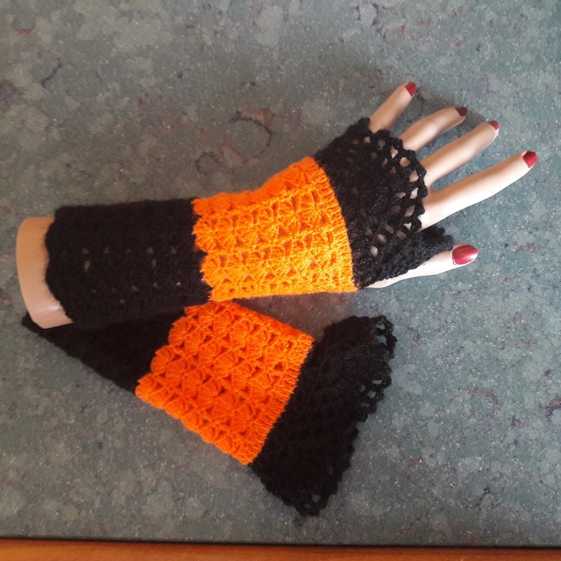 Häkelanleitung Armstulpen gehäkelte Stulpen - Bild 3