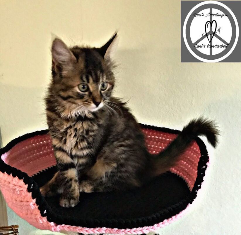 Häkelanleitung Katzen-/ Hundekörbchen "Molly"