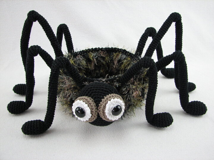 Häkelanleitung Körbchen "Spinne"