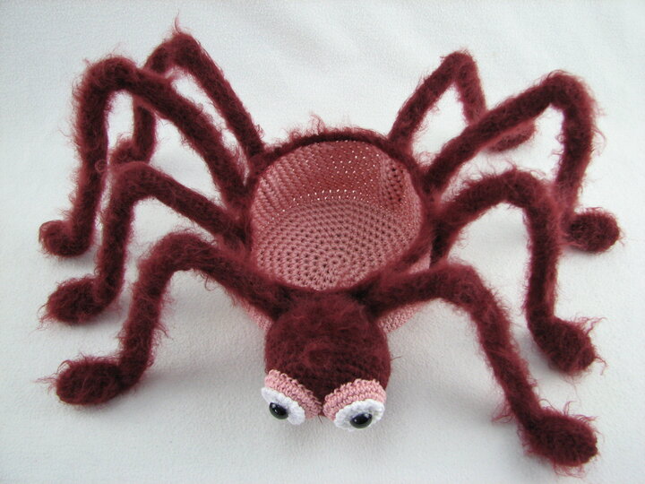 Häkelanleitung Körbchen "Spinne"