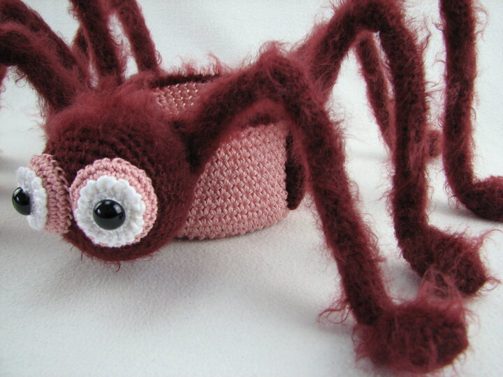 Häkelanleitung Körbchen "Spinne"