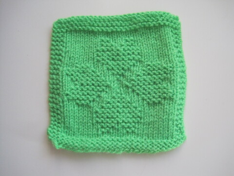 Strickanleitung Spüllappen, aber auch als Untersetzer oder Babywaschlappen nutzbar 15 x 15 cm