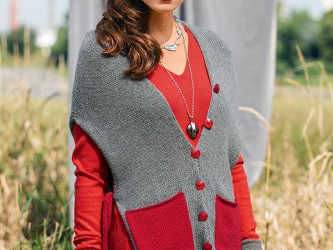 Gestricktes Cape Gioa