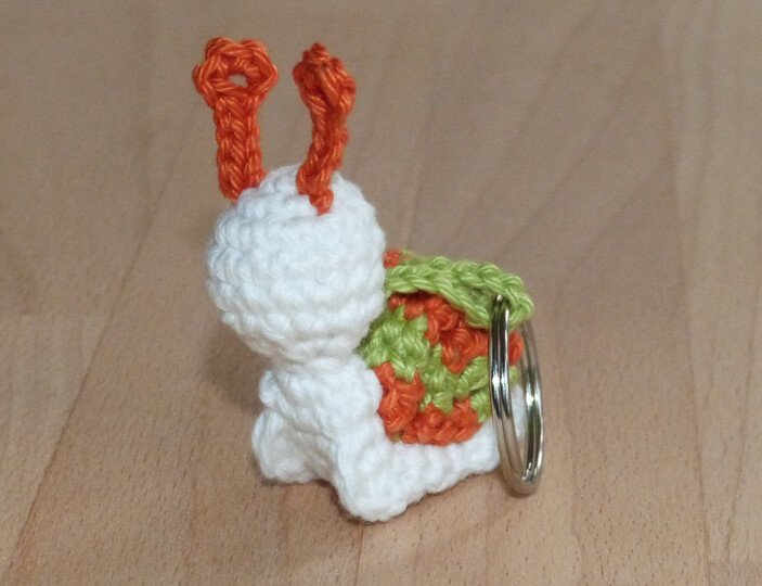 Häkelanleitung Schlüsselanhänger "Schnecke"