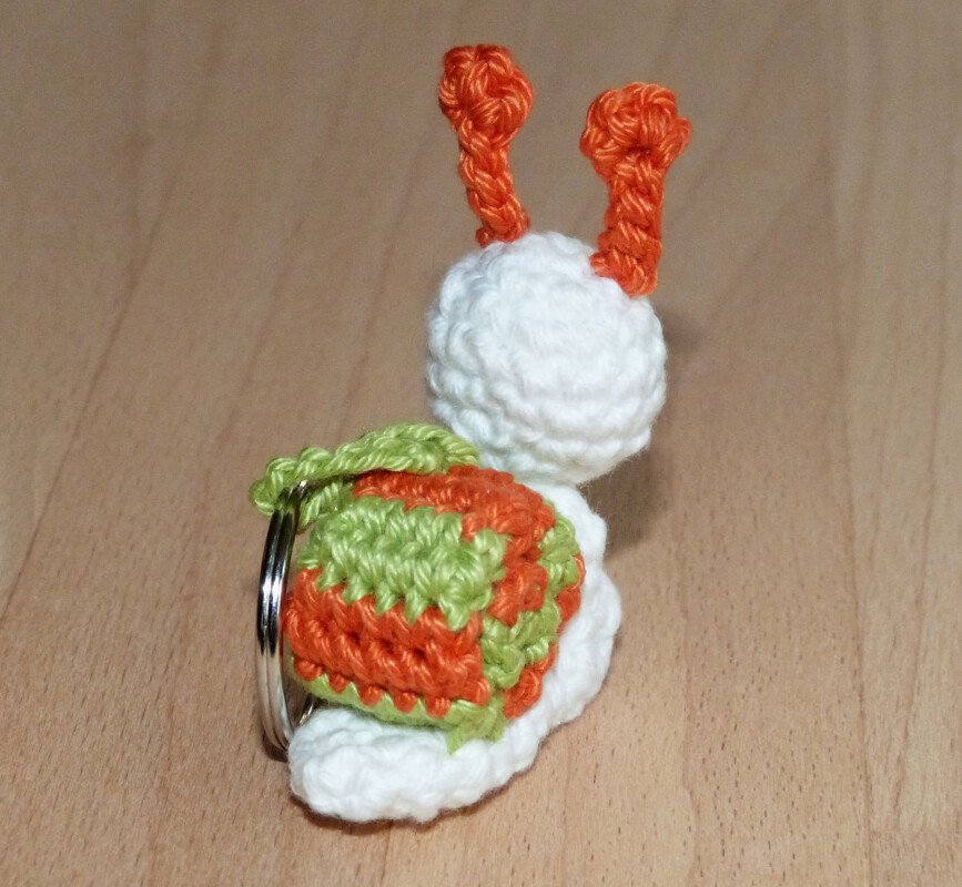 Häkelanleitung Schlüsselanhänger "Schnecke" - Bild 7