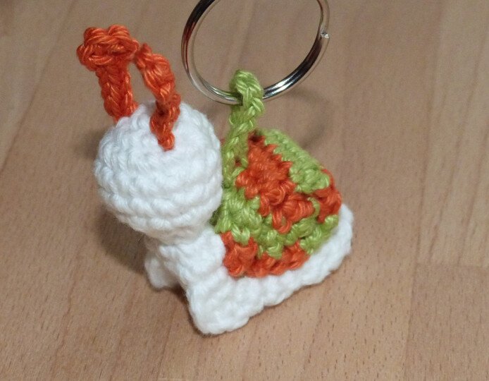 Häkelanleitung Schlüsselanhänger "Schnecke"